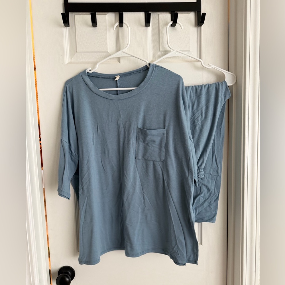 Pink Blush Maternity Pajama Pant Set